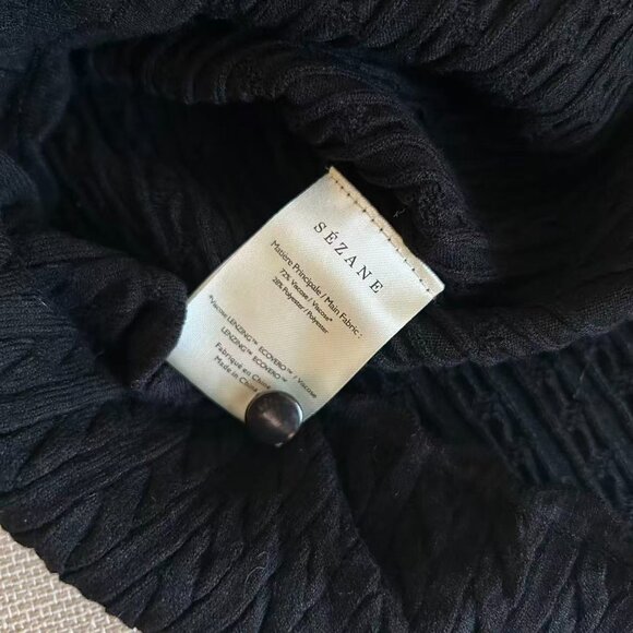 BEST Sezane Lisie Jumper Cardigan Black Noir French Knit - Picture 6 of 7